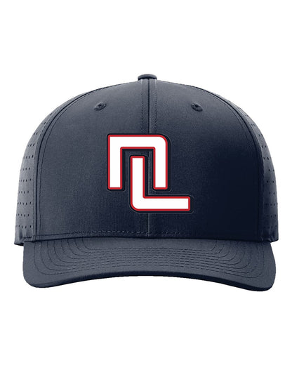 NL Block Embroidered Richardson Laser Perf R-Flex Snapback